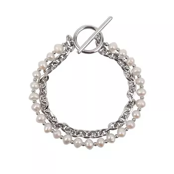 MORZA Браслет женский с жемчугом бижутерия