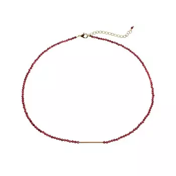 MORZA Колье-чокер из натурального граната