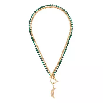 MORZA Колье комбинированное из малахита