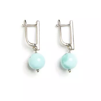 MORZA Серьги из натурального ларимара