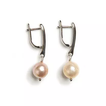 MORZA Серьги с розовым жемчугом