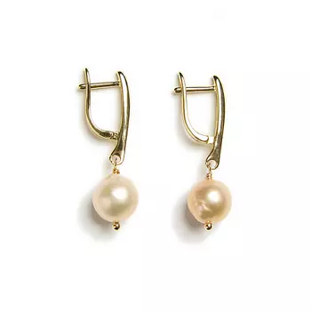 MORZA Серьги с розовым жемчугом