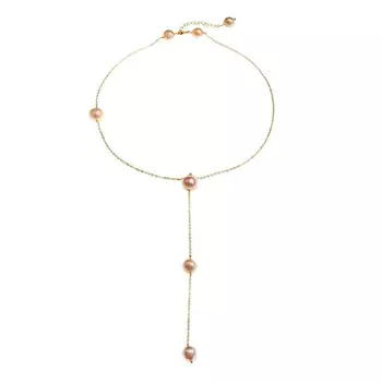 MORZA Сотуар-колье с розовым жемчугом