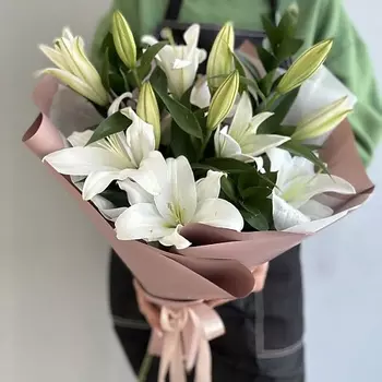 МОСРОЗАОПТ Букет из лилий "Волшебный аромат"