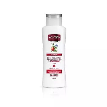 MOUSSON Бессульфатный шампунь для восстановления волос Blue Lotus Flower and Pomegrenate