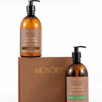 MOYRY Подарочный набор парфюмированного жидкого мыла Tobacco&Vanille и Vetiver&Lemon,Bergamot 1000.0