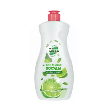 MR.GREEN Средство для мытья посуды Лайм и мята 500