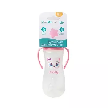 MUM&BABY Бутылочка для кормления «Кошечка Софи» детская приталенная