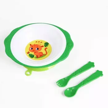 MUM&BABY Набор детской посуды «Леопард»