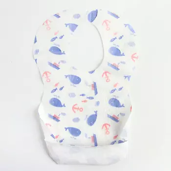 MUM&BABY Набор одноразовых нагрудников/слюнявчиков для кормления «Киты»