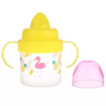 MUM&BABY Поильник детский с твёрдым носиком «Фламинго»