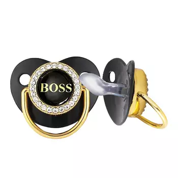 MUM&BABY Соска - пустышка ортодонтическая BOSS, с колпачком