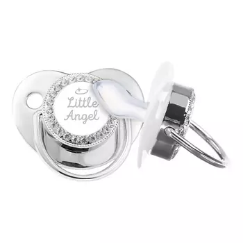 MUM&BABY Соска - пустышка ортодонтическая LITTLE ANGEL с колпачком