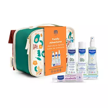 MUSTELA Набор FAMILY ADVENTURES TERRACOTTA SUITCASE