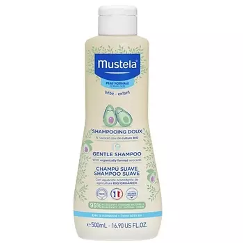 MUSTELA Нежный детский шампунь с экстрактом авокадо Bebe Gentle Shampoo 500.0