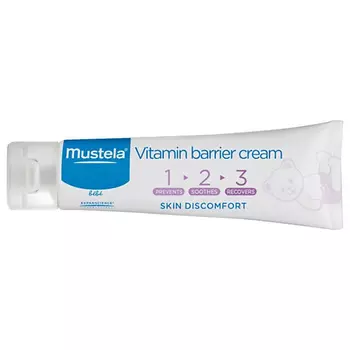 MUSTELA Успокаивающий крем под подгузник 1 2 3 Vitamin Barrier Cream 150.0