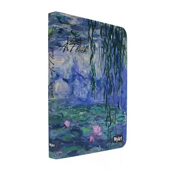 MYART Блокнот Pocket ArtBook "Кувшинки", А6, мягкая обложка, без разметки