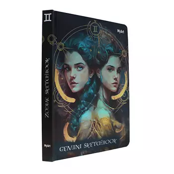 MYART Блокнот-скетчбук Знаки зодиака "Близнецы", А5, без разметки