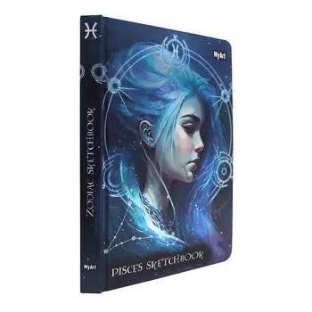 MYART Блокнот-скетчбук Знаки зодиака "Рыбы", А5, без разметки