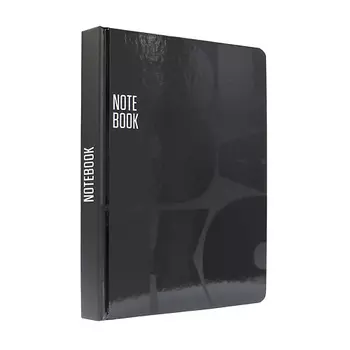 MYART Ежедневник недатированный Total Black 1, в линию, твердая обложка