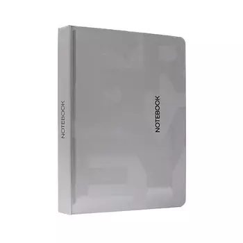 MYART Ежедневник недатированный Total Grey 1, в клетку, твердая обложка