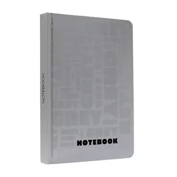 MYART Ежедневник недатированный Total Grey 2, в клетку, твердая обложка