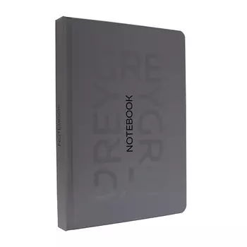 MYART Ежедневник недатированный Total Grey 4, в клетку, твердая обложка