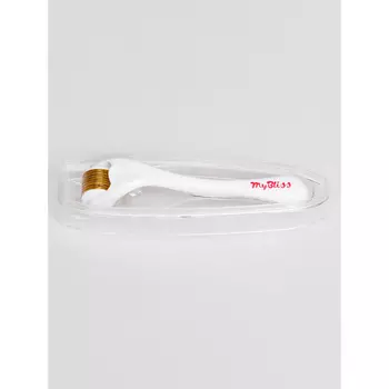 MYBLISS Мезороллер 540 игл медицинская сталь, длина игл 1 мм для лица, шеи и зоны вокруг глаз