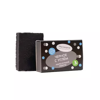 МЫЛОВАРОВ Туалетное мыло "Черное с углем" 80.0