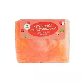 МЫЛОВАРОВ Туалетное мыло "Клубника со сливками" 100.0