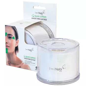 NABI Кинезио тейп против морщин Pure Cotton 5 см Х 5 м, Красный