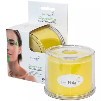 NABI Кинезио тейп против морщин Pure Cotton 5 см Х 5 м, Красный