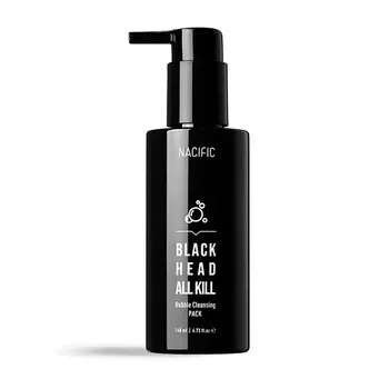 NACIFIC Гель очищающий с углем против черных точек Black Head All Kill Bubble Cleansing Pack