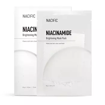 NACIFIC Маска тканевая выравнивающая тон лица с ниацинамидом Niacinamide Brightening Mask Pack