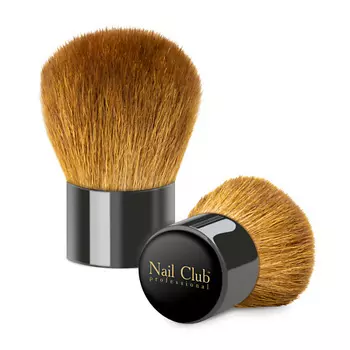 NAIL CLUB Кисть сметка для удаления опила щетка из натурального ворса (овчина)