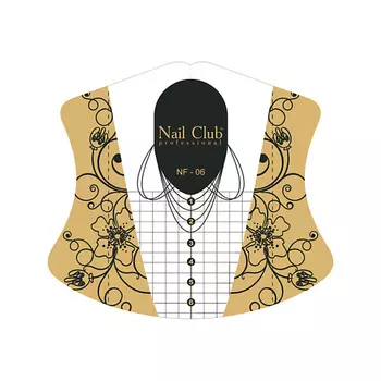 NAIL CLUB NF-06 Формы для наращивания ногтей из PVC-пластика 10.0