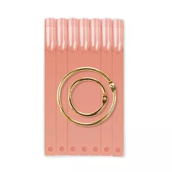 NAIL CLUB Типсы на кольце, форма квадрат, цвет камуфлирующий