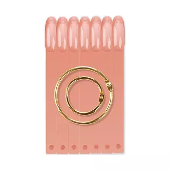 NAIL CLUB Типсы на кольце, форма миндаль, цвет камуфлирующий