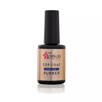 NAILS MOLEKULA PROFESSIONAL Финишное каучуковое покрытие Top Coat Rubber Sticky (с липким слоем)