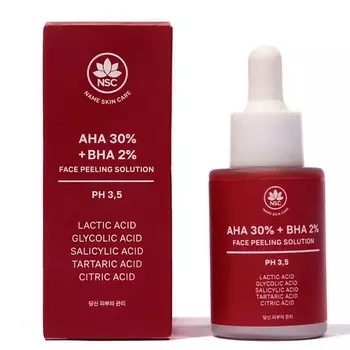 NAME SKIN CARE Пилинг для лица кислотный AHA 30% + BHA 2% Facial Peeling Solution 30.0