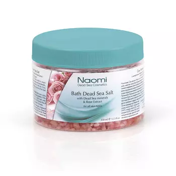NAOMI Соль Мертвого моря с экстрактом розы