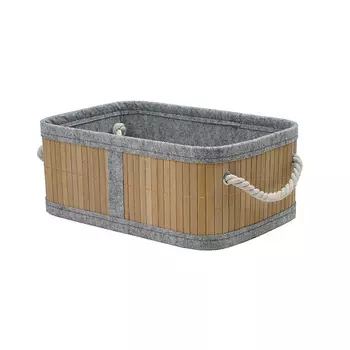 NATURAL HOUSE Корзина стеллажная с ручками "Бамбук" Shan-17S