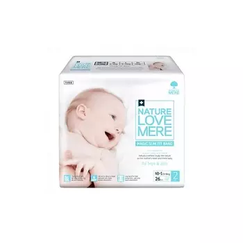 NATURE LOVE MERE Подгузники ультратонкие MAGIC SLIM S 3-6 кг 26.0