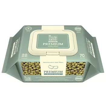 NATURE LOVE MERE Влажные салфетки детские Mung Bean 70.0