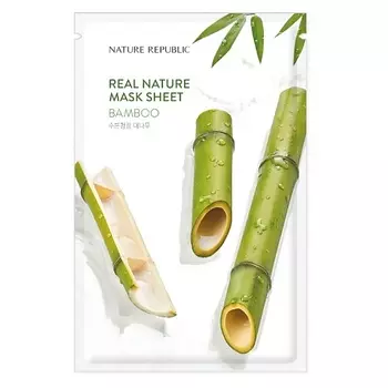 NATURE REPUBLIC Маска для лица тканевая с экстрактом бамбука Mask Sheet Bamboo