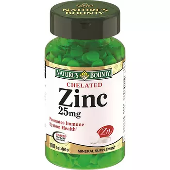 NATURE'S BOUNTY Цинка хелат 25 мг