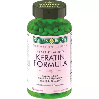 NATURE'S BOUNTY Кератин формула 496 мг