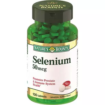 NATURE'S BOUNTY Селен натуральный 50 мкг