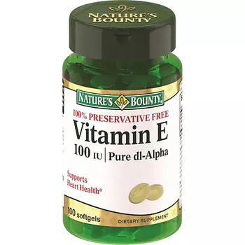 NATURE'S BOUNTY Витамин Е капс. 100МЕ