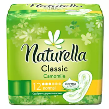 NATURELLA Classic Женские гигиенические прокладки без крылышек Camomile Normal Single